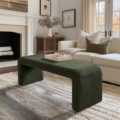 INK+IVY Boucle Waterfall Bench
