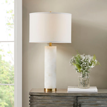 INK+IVY Alabaster Table Lamp