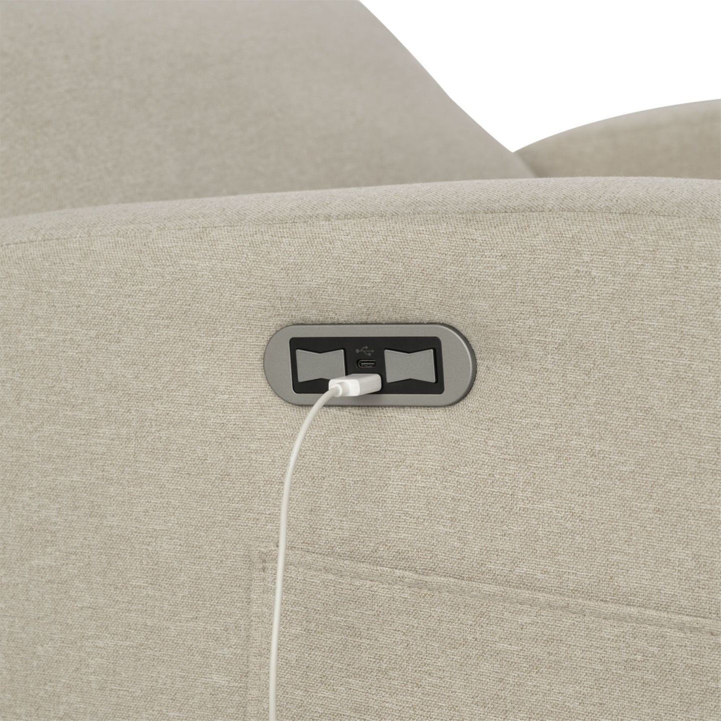 Dakota Power Recliner 3-in-1 with Swivel, Glider, USB Ports