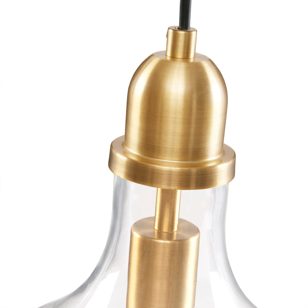 INK+IVY Auburn Bell Shaped Hanging Glass Pendant Light