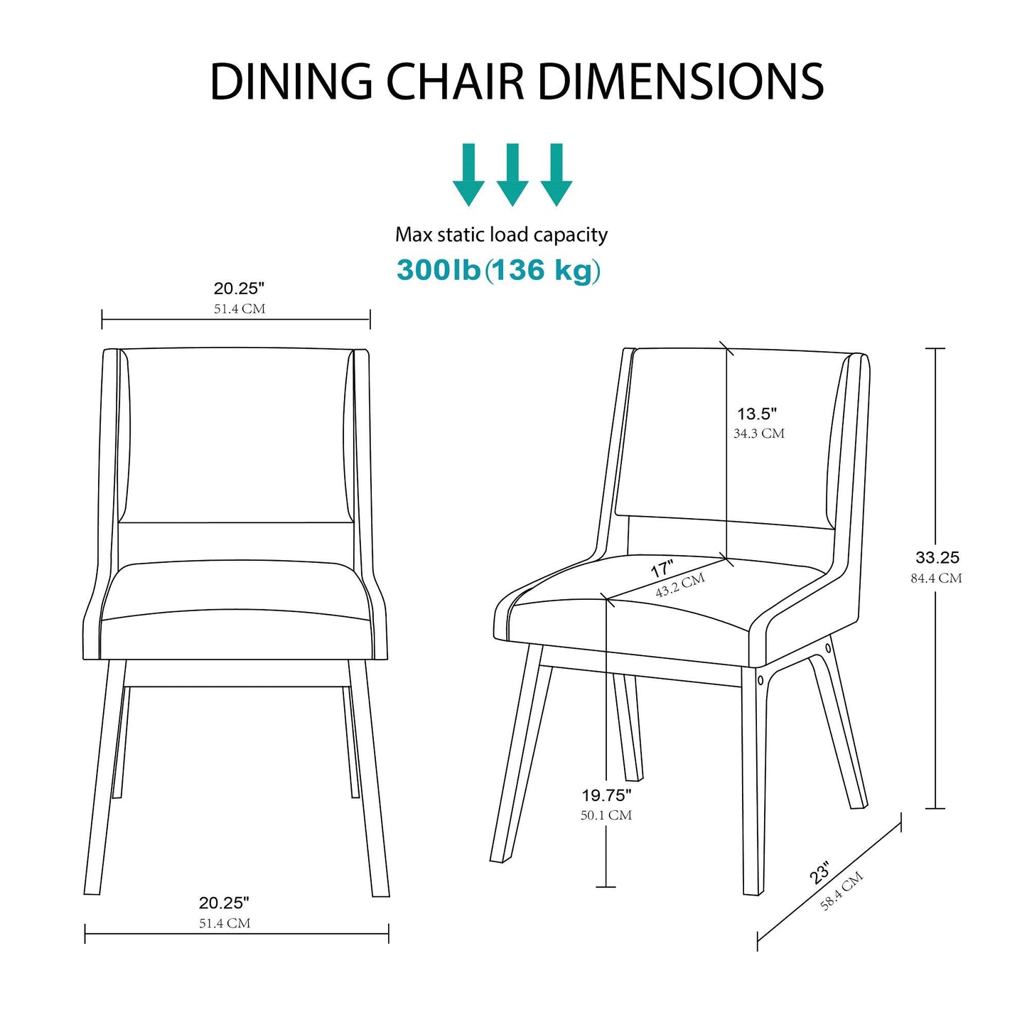 Boomerang Dining Chair (Pack of 2)