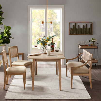 Kelly Rattan & Wood Dining Chair Set of 2