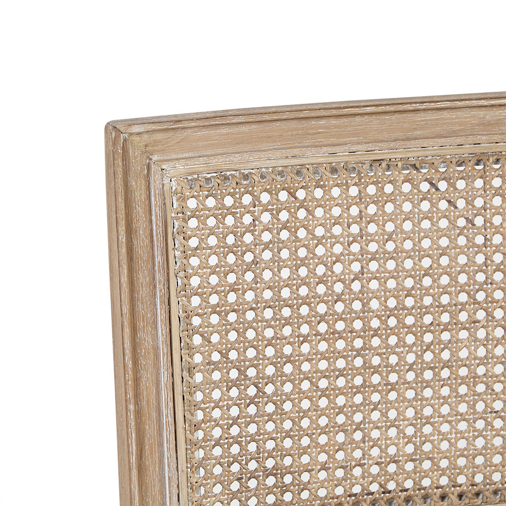 Kelly Rattan & Wood Dining Chair Set of 2