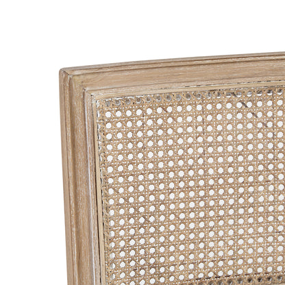 Kelly Rattan & Wood Dining Chair Set of 2