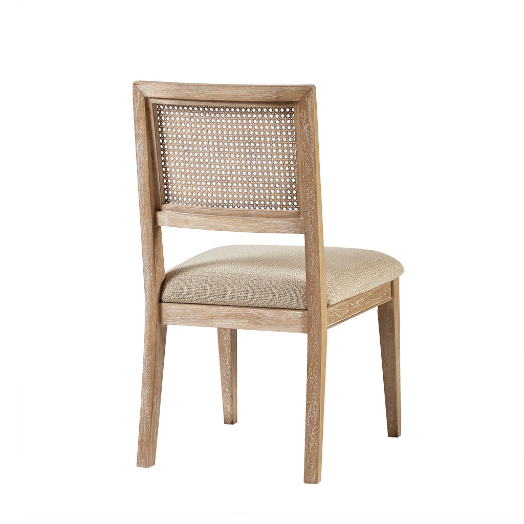 Kelly Rattan & Wood Dining Chair Set of 2