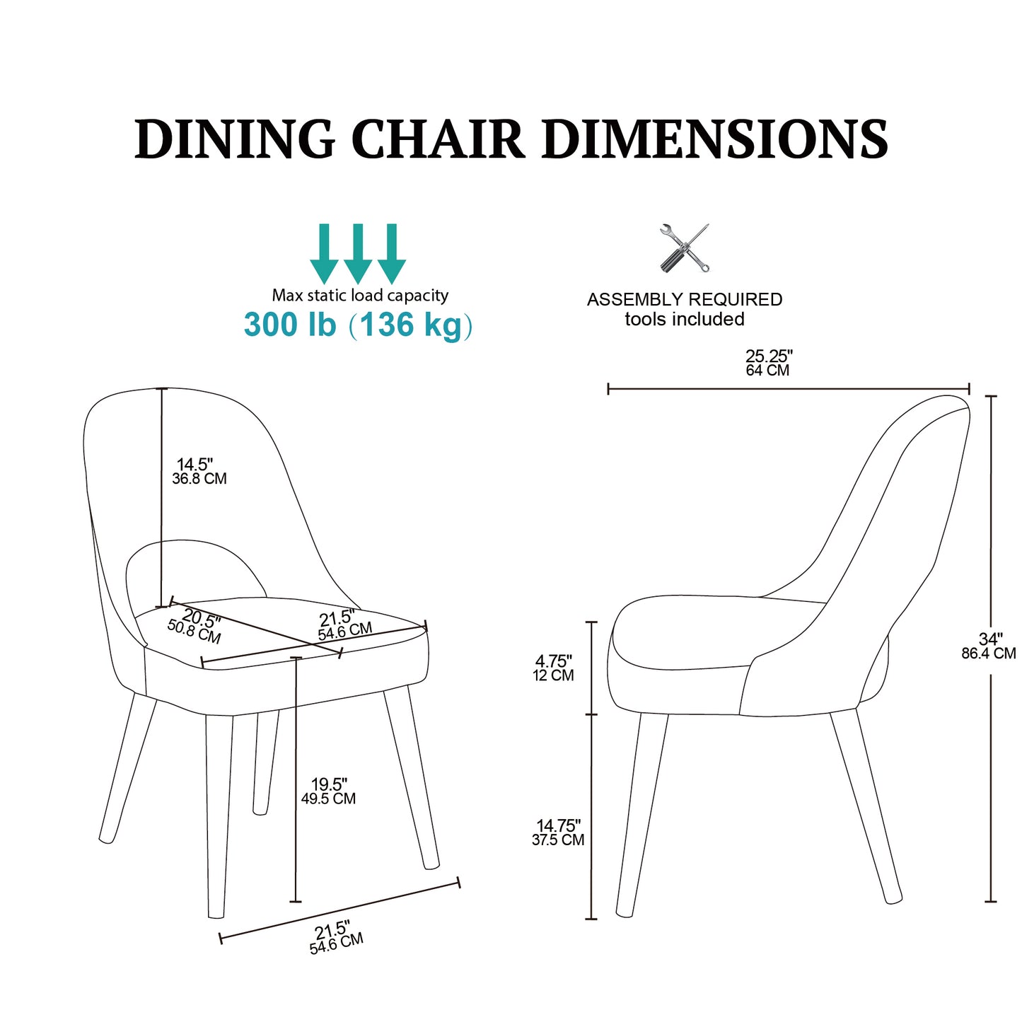 Nola Upholstered Dining Side Chairs with Cutout Back design (Set of 2)