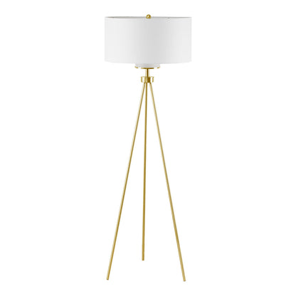 Pacific Metal Tripod Floor Lamp with Glass Shade
