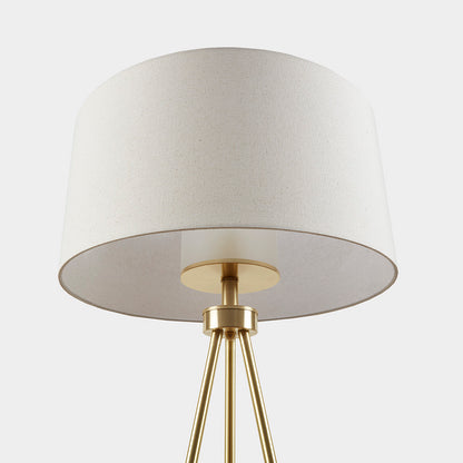 Pacific Metal Tripod Floor Lamp with Glass Shade
