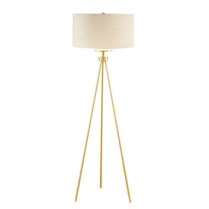 Pacific Metal Tripod Floor Lamp with Glass Shade