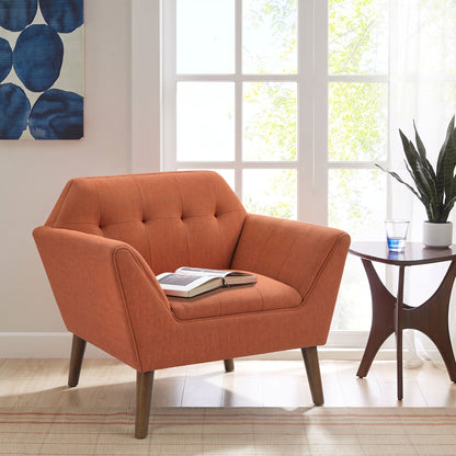 Newport Wide Mid-Century Modern Lounge Chair