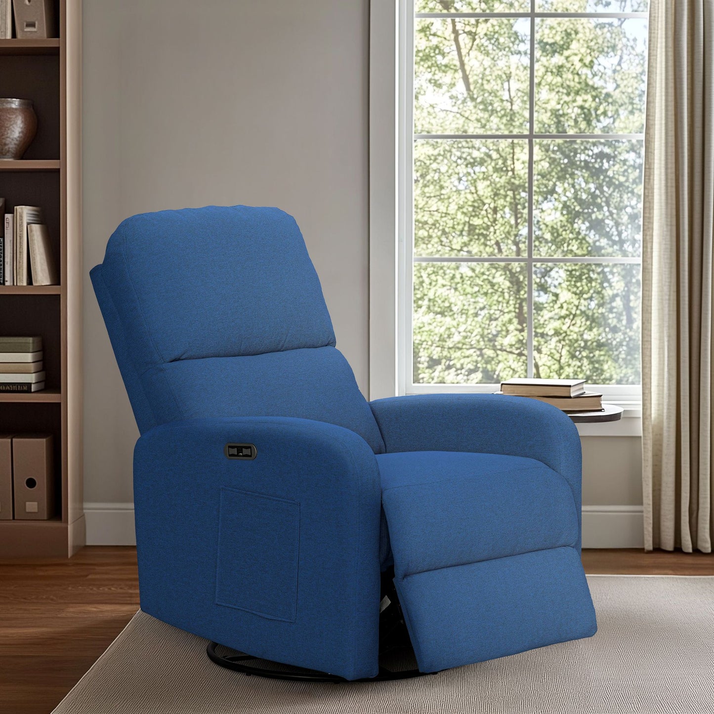 Dakota Power Recliner 3-in-1 with Swivel, Glider, USB Ports