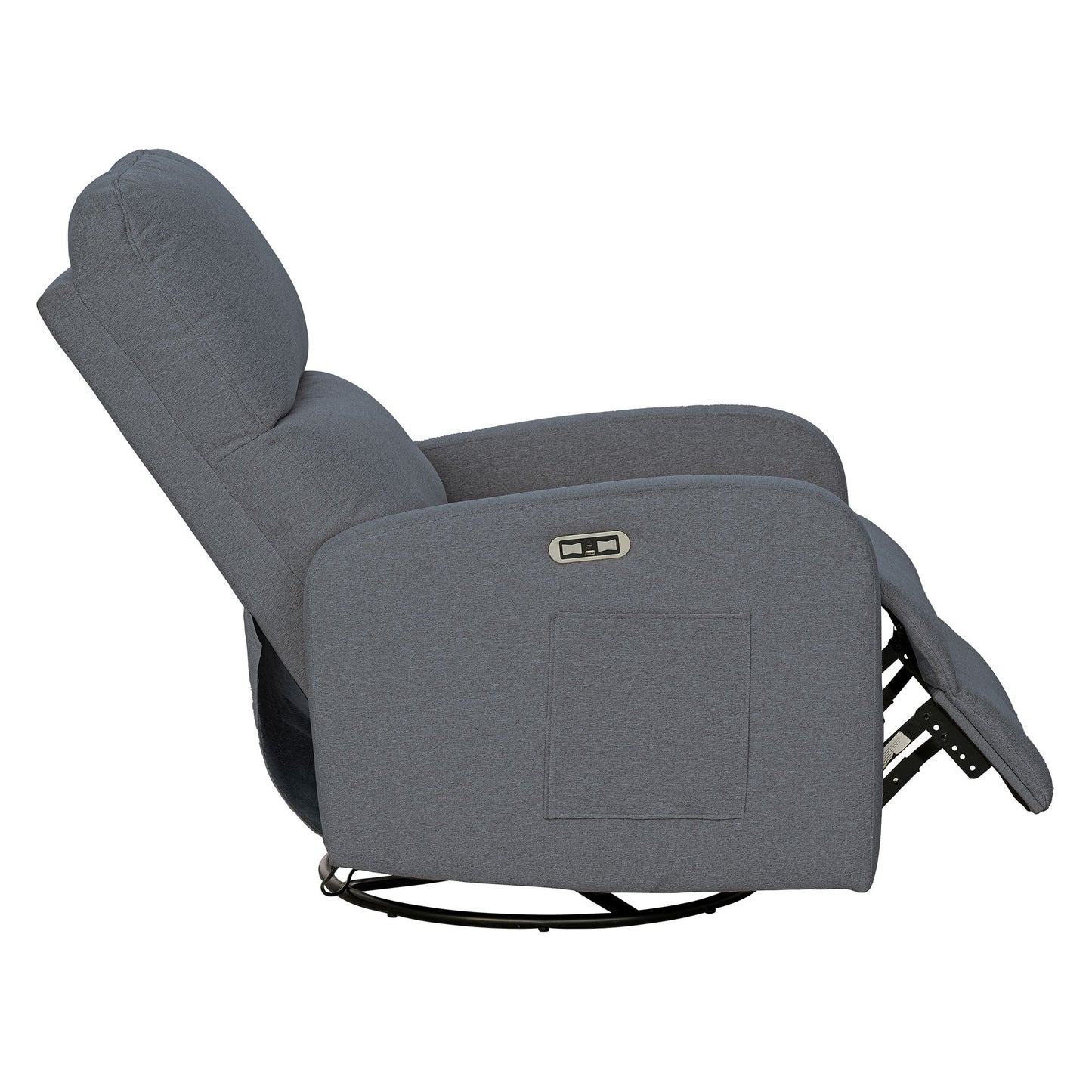 Dakota Power Recliner 3-in-1 with Swivel, Glider, USB Ports