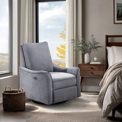 Cameron Power Recliner 3-in-1 with Swivel, Glider, Charging Station