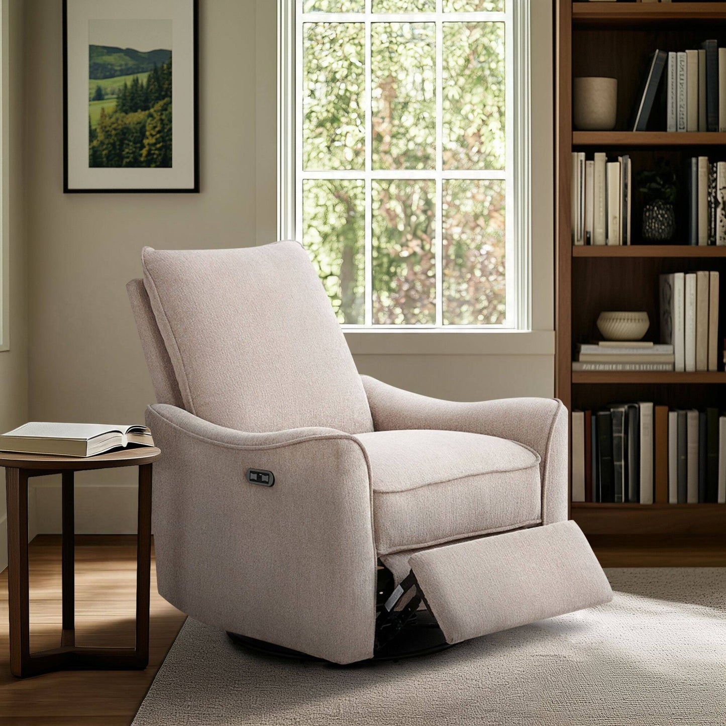 Cameron Power Recliner 3-in-1 with Swivel, Glider, Charging Station