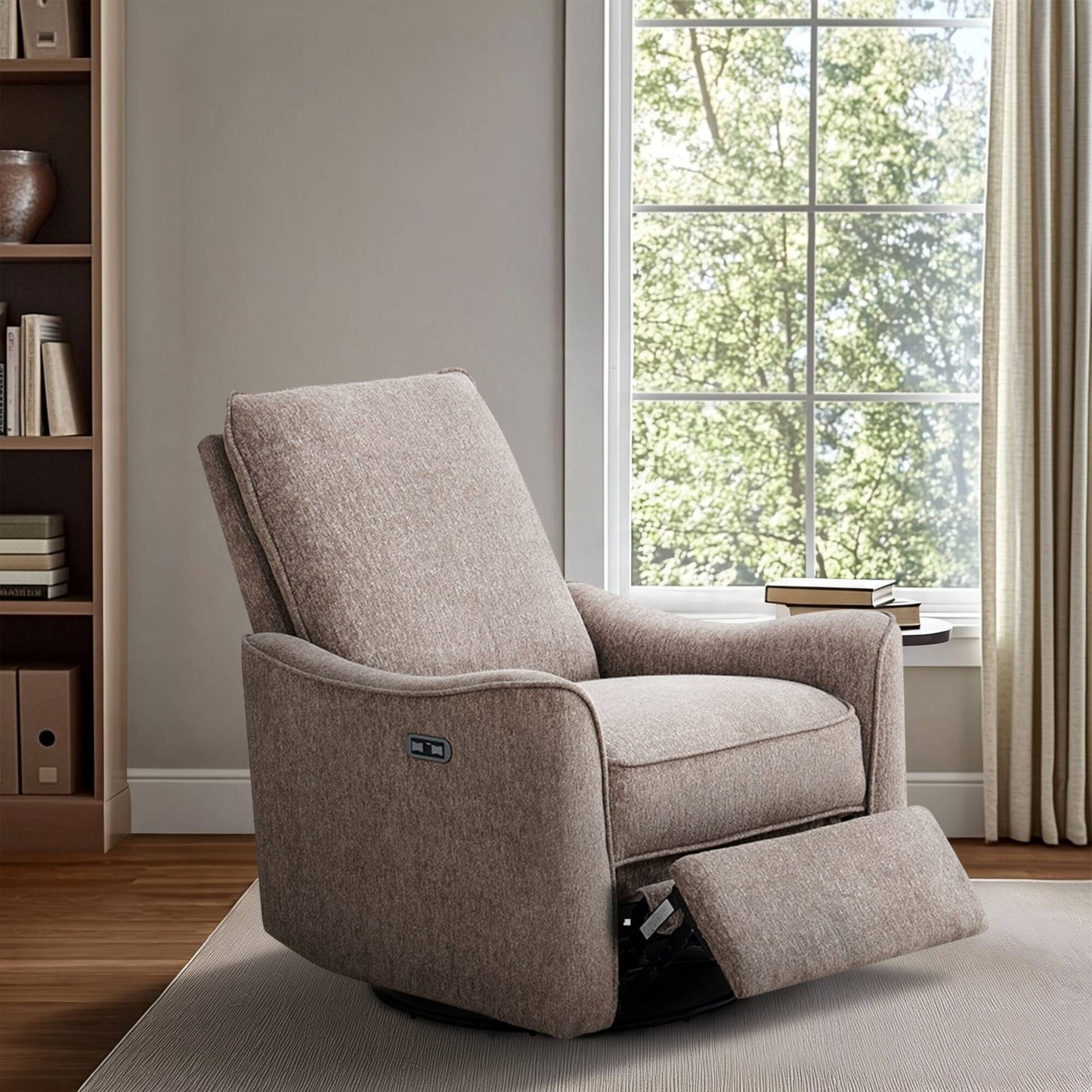 Cameron Power Recliner 3-in-1 with Swivel, Glider, Charging Station