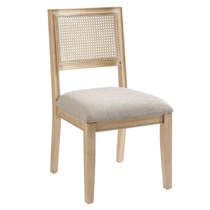 Kelly Rattan & Wood Dining Chair (Pack of 2)