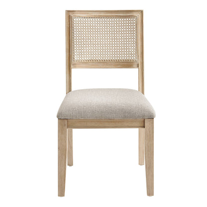 Kelly Rattan & Wood Dining Chair (Pack of 2)