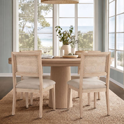 Kelly Rattan & Wood Dining Chair (Pack of 2)