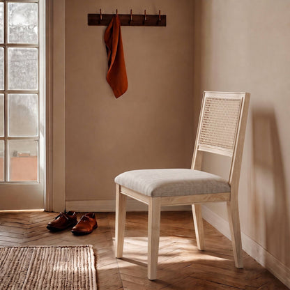 Kelly Rattan & Wood Dining Chair (Pack of 2)