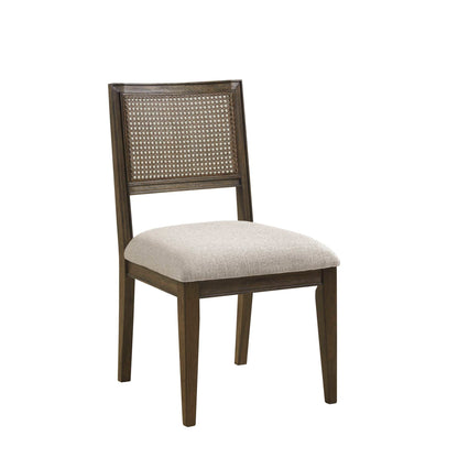 Kelly Rattan & Wood Dining Chair (Pack of 2)