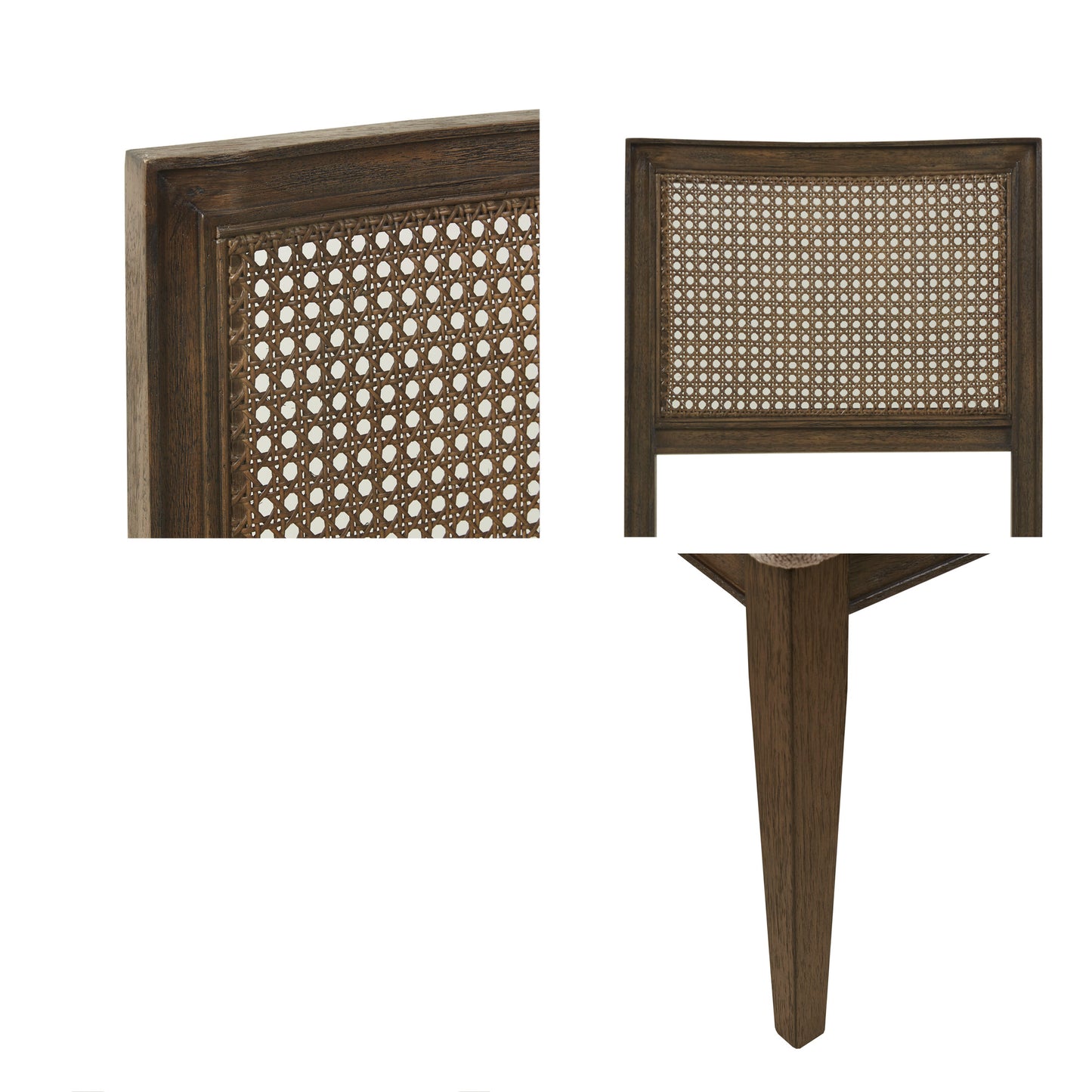 Kelly Rattan & Wood Dining Chair (Pack of 2)