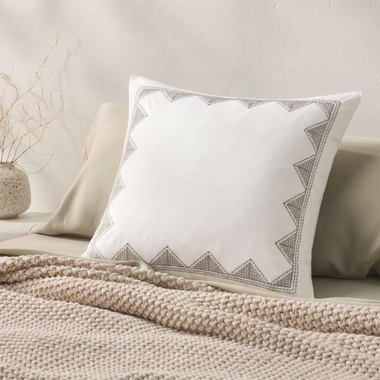 Isla Cotton Embroidered Euro Sham