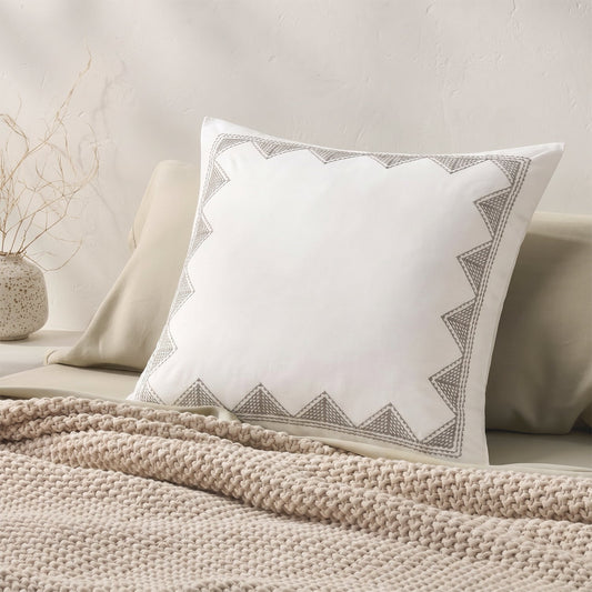 🎁 Isla Cotton Embroidered Euro Sham (100% off)