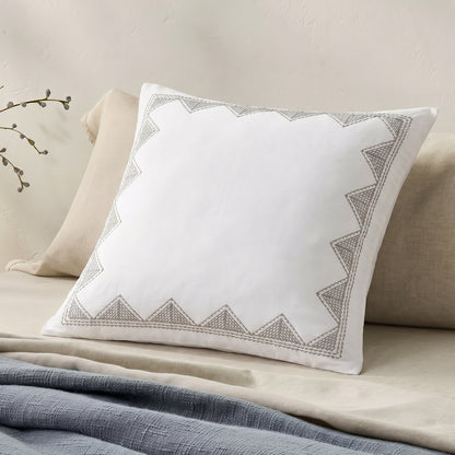 Isla Cotton Embroidered Euro Sham