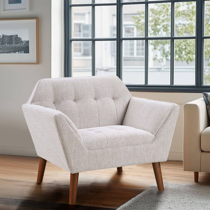 Newport Wide Mid-Century Modern Lounge Chair