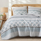 Surya 100% Cotton Print Quilt 3-Piece Set