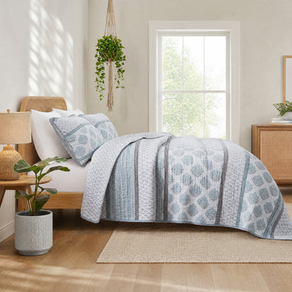 Surya 100% cotton print Quilt 3-Piece Set