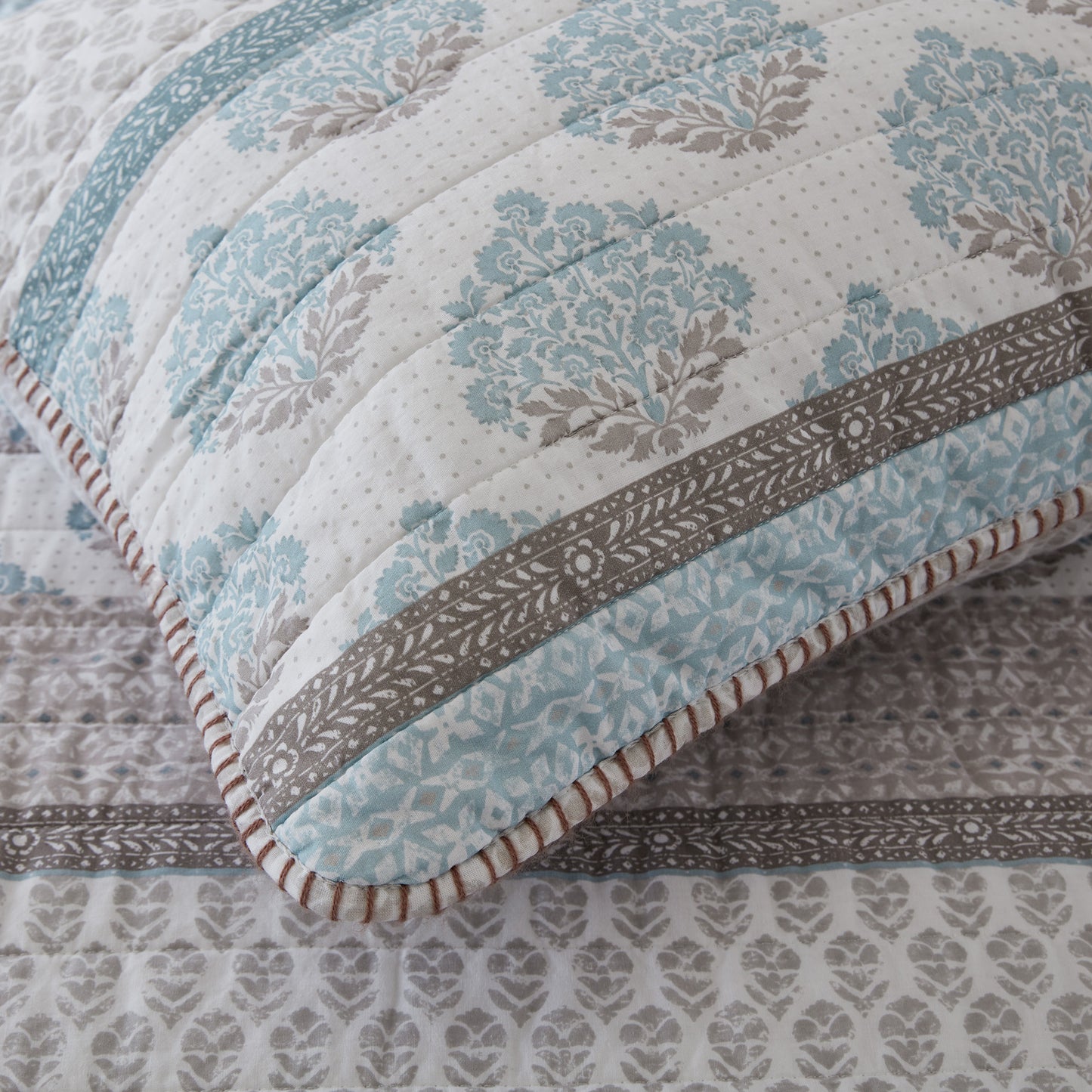 Surya 100% cotton print Quilt 3-Piece Set