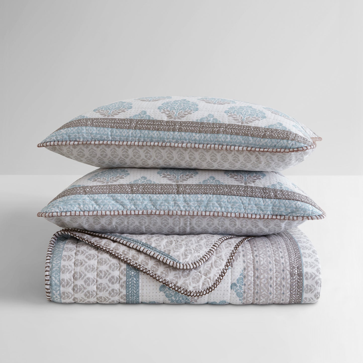 Surya 100% cotton print Quilt 3-Piece Set