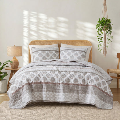Surya 100% cotton print Quilt 3-Piece Set