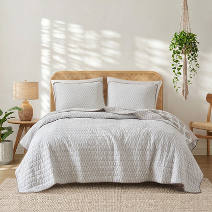 Surya 100% cotton print Quilt 3-Piece Set