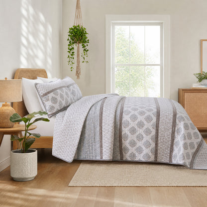 Surya 100% cotton print Quilt 3-Piece Set