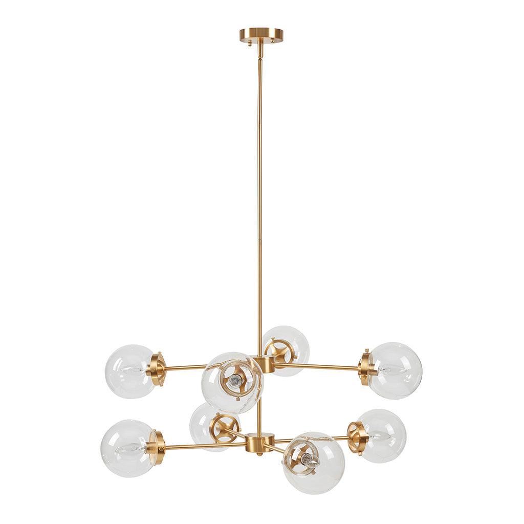 Calista 8-Light Metal Chandelier with Globe Bulbs