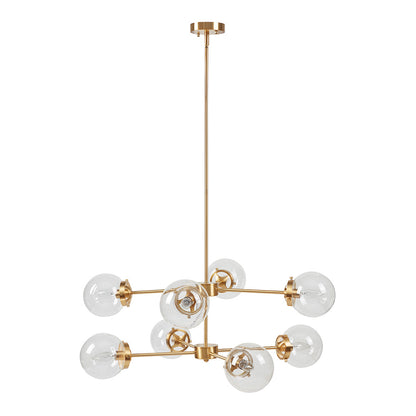 Calista 8-Light Metal Chandelier with Globe Bulbs