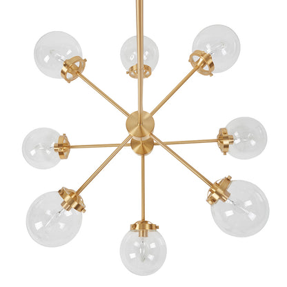 Calista 8-Light Metal Chandelier with Globe Bulbs