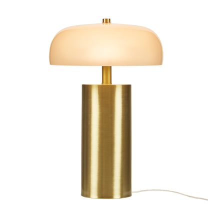Nilo Textured Ceramic Table Lamp with Fluted Fabric Shade