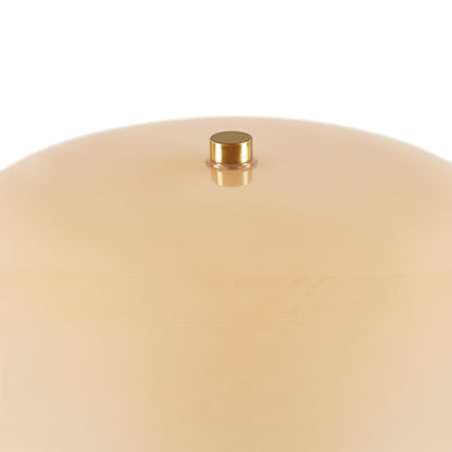 Nilo Textured Ceramic Table Lamp with Fluted Fabric Shade