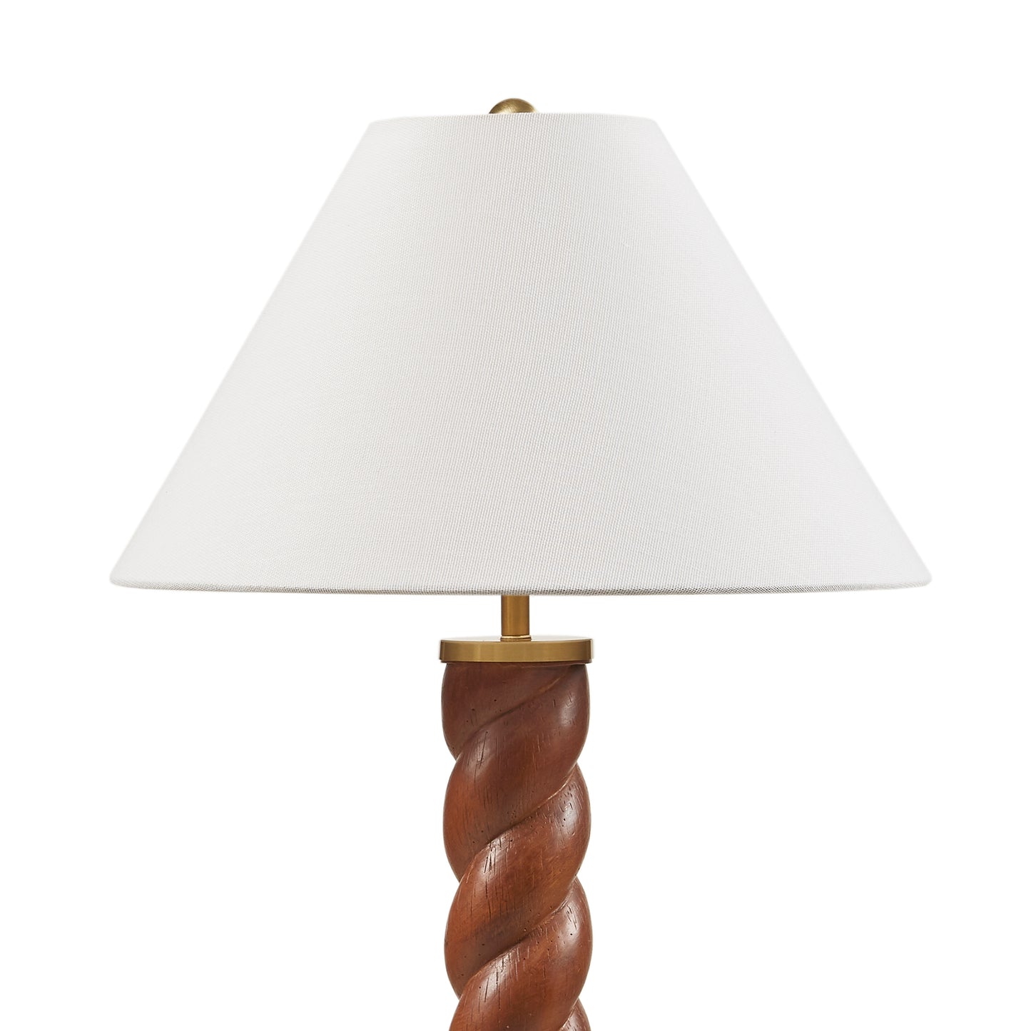 Helixia Textured Ceramic Table Lamp with Fluted Fabric Shade
