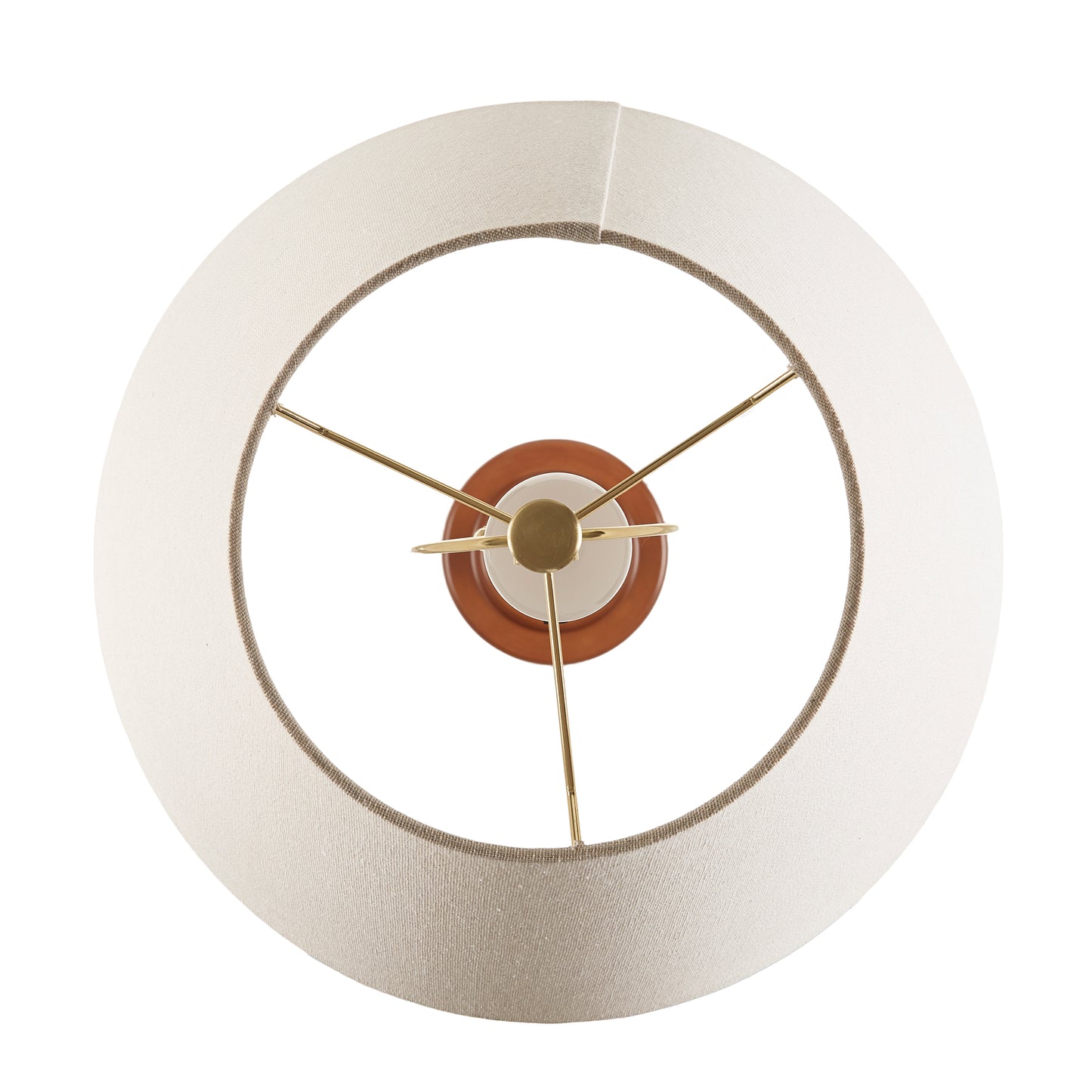 Verla Textured Ceramic Floor Lamp with Fluted Fabric Shade