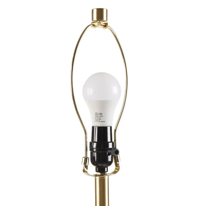 Verla Textured Ceramic Floor Lamp with Fluted Fabric Shade