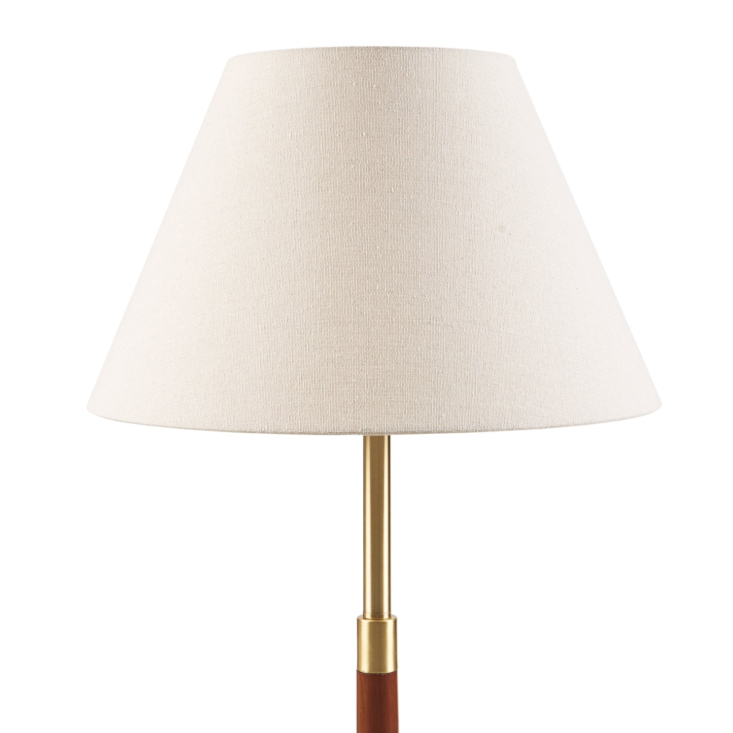 Verla Textured Ceramic Floor Lamp with Fluted Fabric Shade