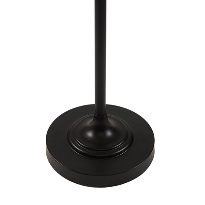 Serin Textured Ceramic Floor Lamp with Fluted Fabric Shade
