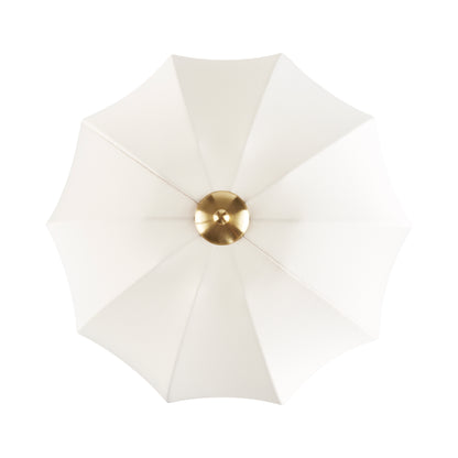 Serin Textured Ceramic Floor Lamp with Fluted Fabric Shade