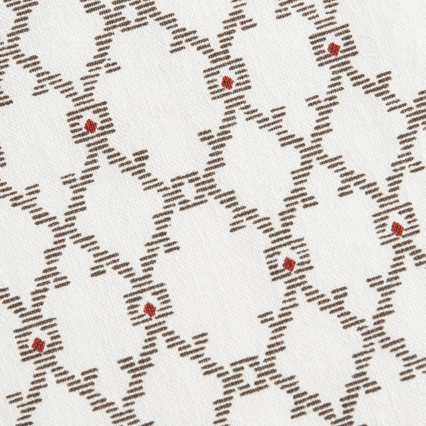 Imani Cotton Printed Shower Curtain with Chenille