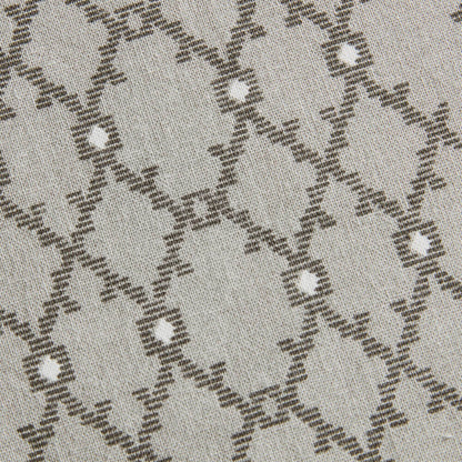 Imani Cotton Printed Shower Curtain with Chenille