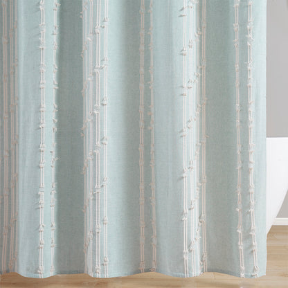 Kara Cotton Jacquard Shower Curtain